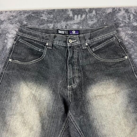 Vtg Southpole Purple Tab RARE Baggy Wide Leg Stitched Pocket Men's 34X31.5 - Picture 4 of 14